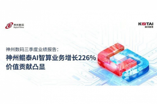 Z6.COM-尊龙集团数码三季度业绩报告：神州AI智算业务增长226%，价值贡献凸显